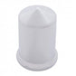 1 1/2'' X 3'' Chrome Plastic Pointed Nut Cover - Push-On (20 Pack)