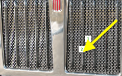 10 Bar Kenworth Style Vert Grill Bar Kit For T880 Punched Grills (2014+)