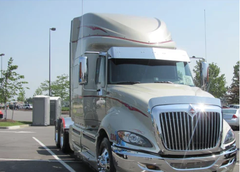 12.5" Drop Visors International Lonestar/Prostar w/ Hi-Rise Pro Sleepers - (10) 3/4" Light Holes.