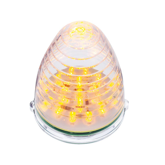 19 LED Beehive Grakon 1000 Cab Light - Amber LED/Clear Lens