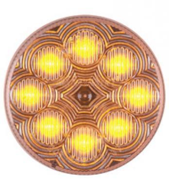 2 1/2” Round Amber / Clear Clearance Marker