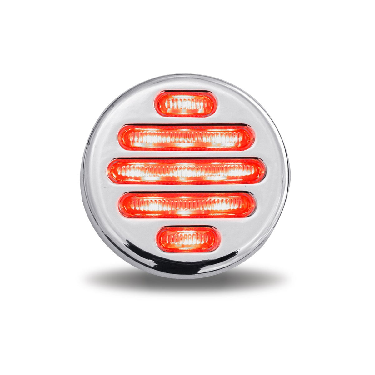 2" Flatline Clear Red LED