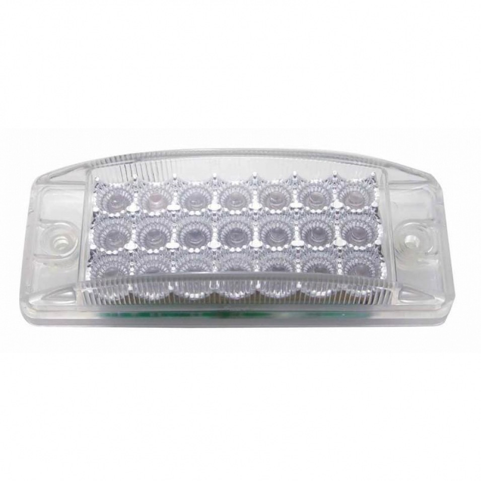 21 Led Rectangular Clearance/marker Light - Red Led/clear Lens - Lighting & Accessories