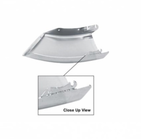 24.8" CHROME BUMPER END FOR FREIGHTLINER M2 - PASSENGER