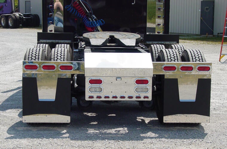 24" Mud Flap Weights With Backs And Hardware (Pair)