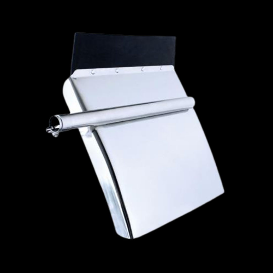 24" x 24" Stainless Quarter Fender Set - Tube Bracket - Competition