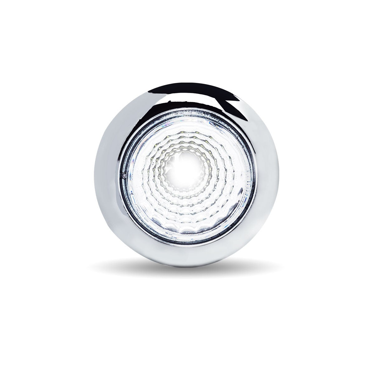 3/4" Red Marker to White Auxiliary Round Reflector LED Light - 1 Diode
