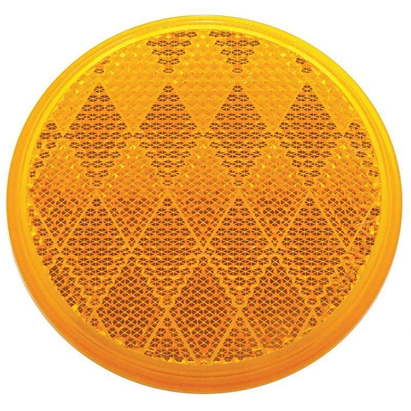 3 Round Quick Mount Reflector - Amber - Lighting & Accessories