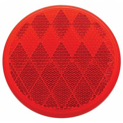 3" Round Quick Mount Reflector - Red