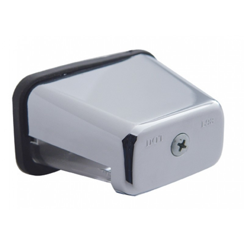Chrome Rectangular License Light - Lighting & Accessories