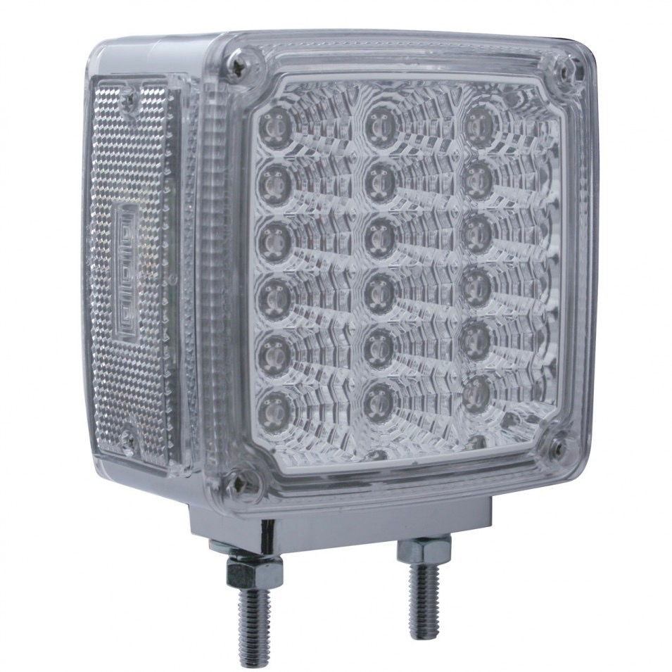 39 Led Reflector Double Face Turn Signal Light - Clear Lens - Passenger - Lighting & Accessories
