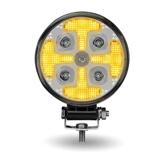4.5" 'Strobe Series' Spot LED Work Lamp Amber Strobe (1800 Lumens)