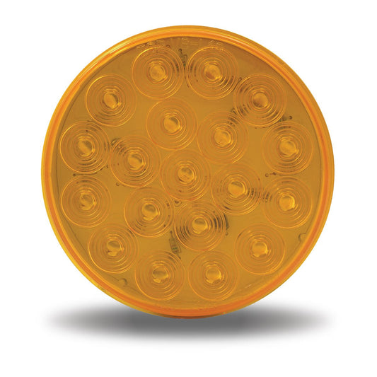 4" Amber Turn & Marker Round LED Light - 19 Diodes