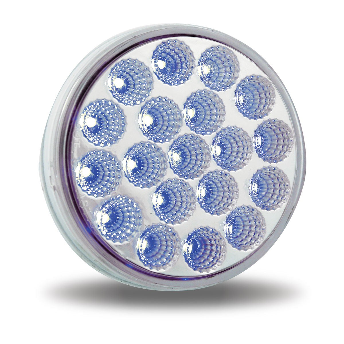 4" Dual Revolution Amber/Blue LED.