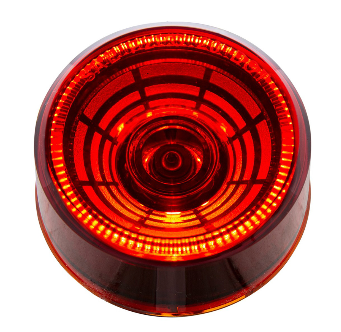 4 LED 2 1/2" Round Abyss Light (Clearance/Marker) - Red LED/Red Lens