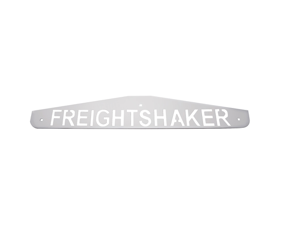 4" X 24" CHROME FREIGHTSHAKER BOTTOM MUD FLAP PLATE - BOLT THRU