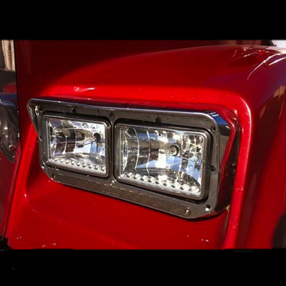 4" x 6" Low Beam With Amber Led On The Bottom, With Hb4 (9006) With #14 Thicker Wire Adaptor