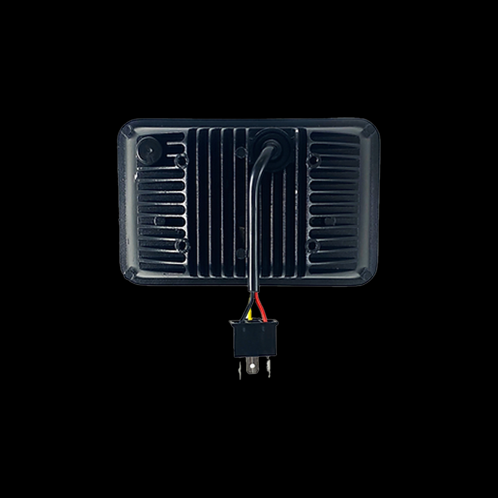 4" x 6" Projector LED Headlight Chrome.