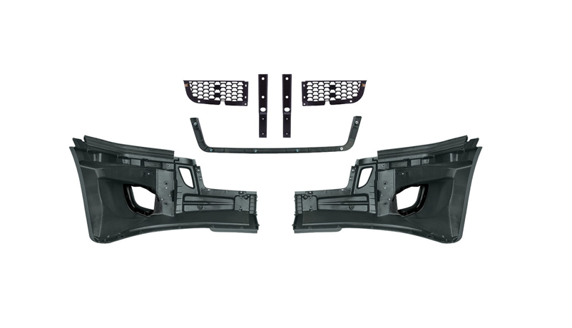 5-PIECE BUMPER KIT WITH FOG LIGHT OPENING FOR 2018-2024 FREIGHTLINER CASCADIA