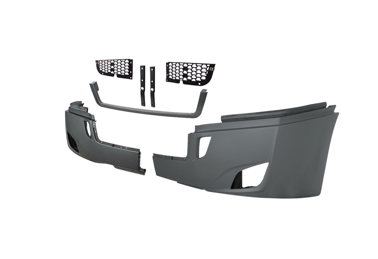 5-PIECE BUMPER KIT WITH FOG LIGHT OPENING FOR 2018-2024 FREIGHTLINER CASCADIA