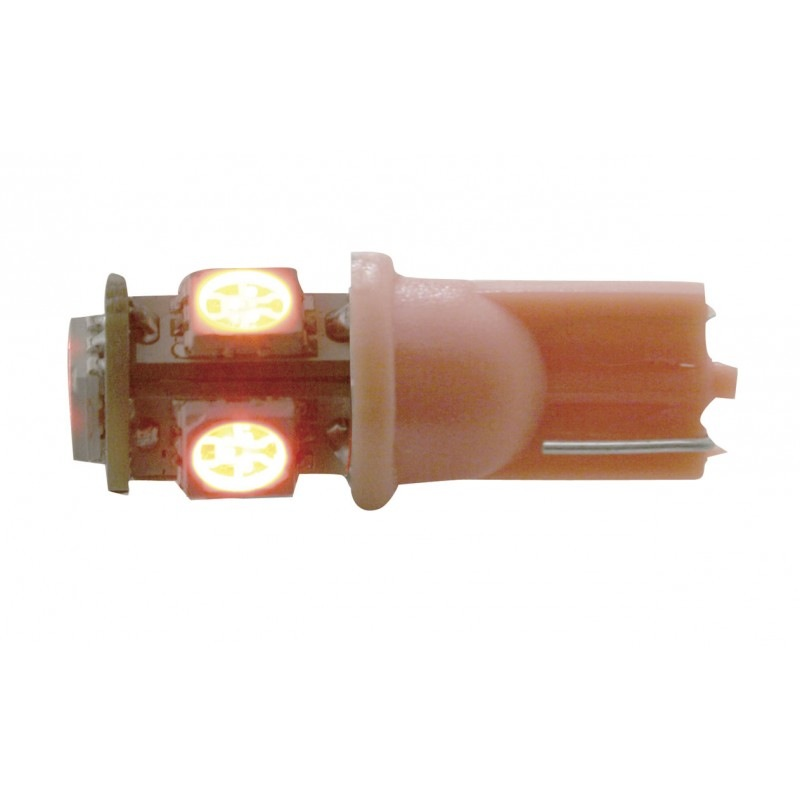 5 High Power Led 194 Bulb - 360 Degree - Red - Bulbs