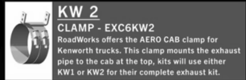 6" Aero Wide Clamp Fits Kenworth