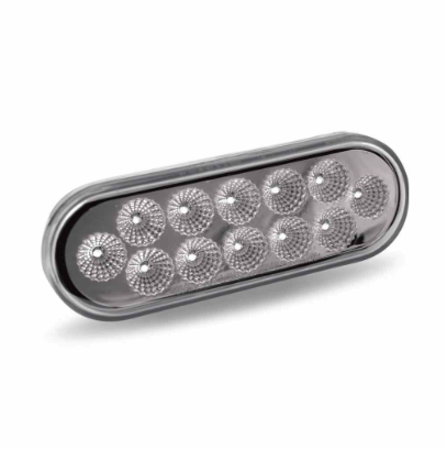 6″ Amber Turn & Marker to Purple Auxiliary LED Oval Light – 12 Diodes