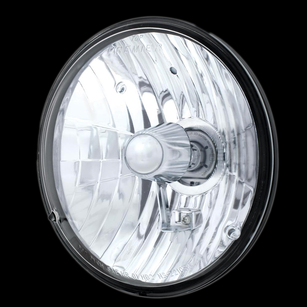 7" DIA Crystal HDLT Bulb- H4. Replaces H6017/H6024 Round Headlight