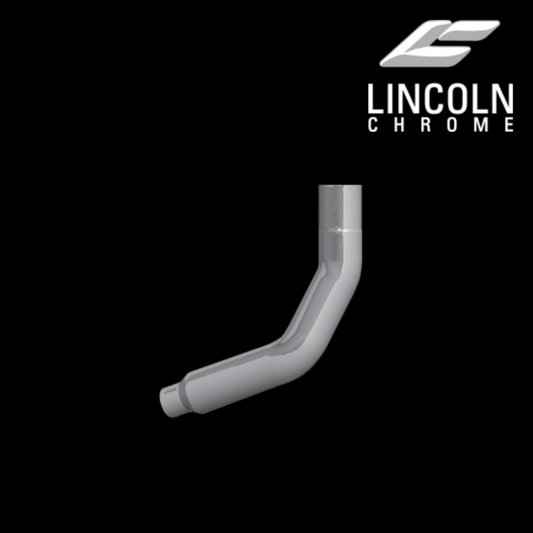 7" Kenworth W900 Multi-Bend Chrome Elbow - Left Side