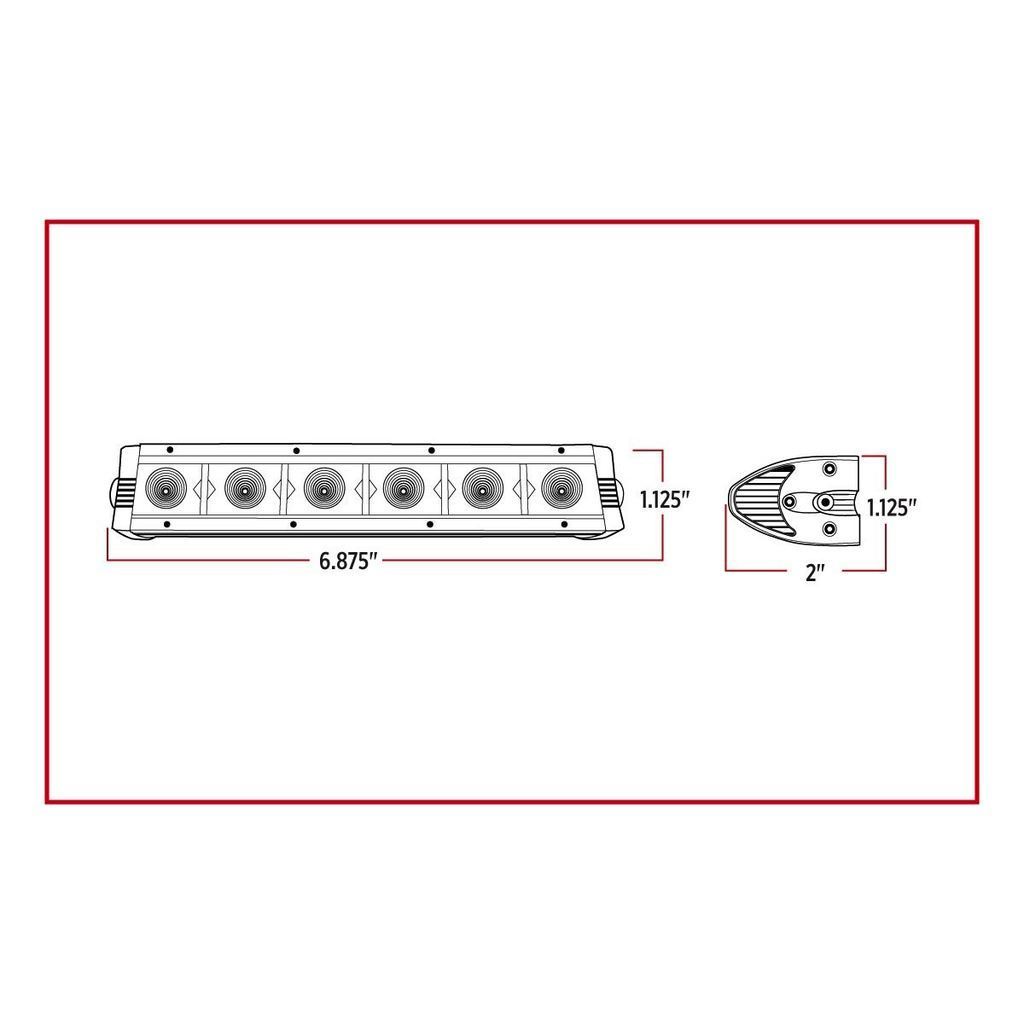 7 Mini Spot Led Light Bar - 1260 Lumens - Lighting & Accessories