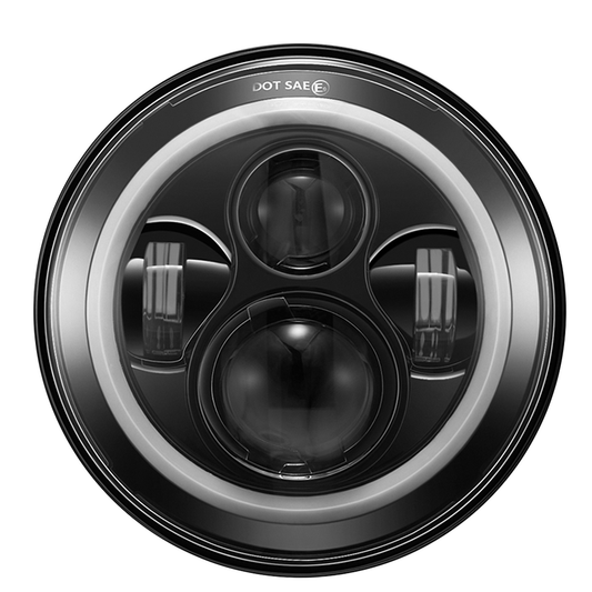 7" PROJECTOR LED HEADLIGHT - BLACK