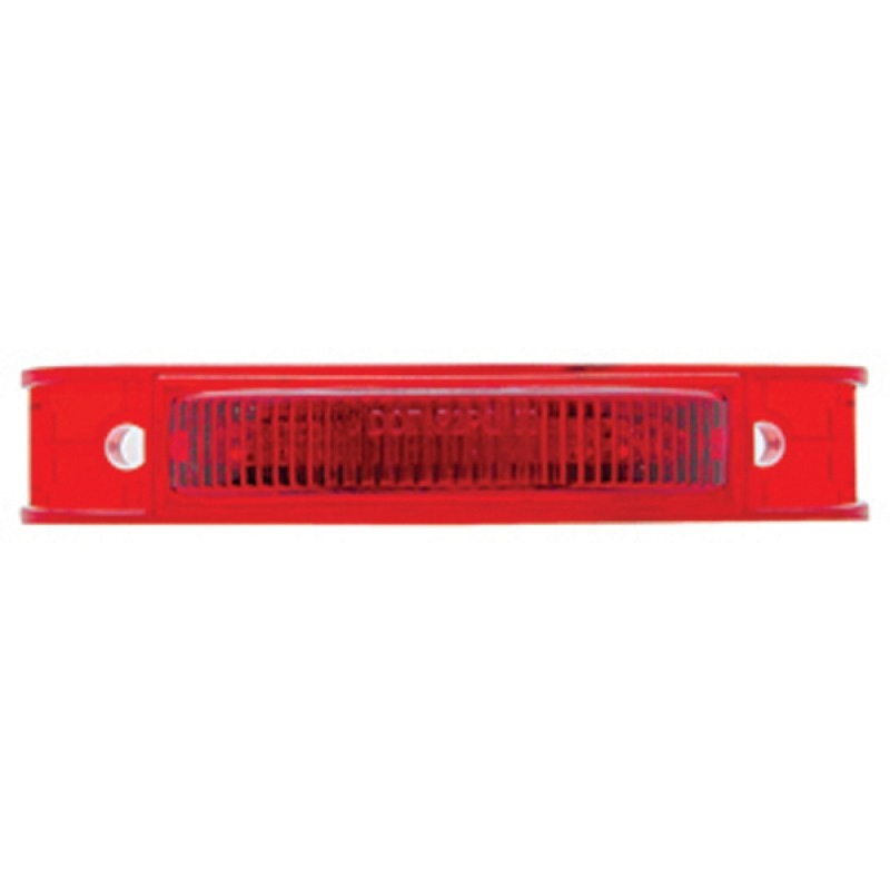 7 Led Rectangular Clearance/marker Light - Red Led/red Lens - Lighting & Accessories