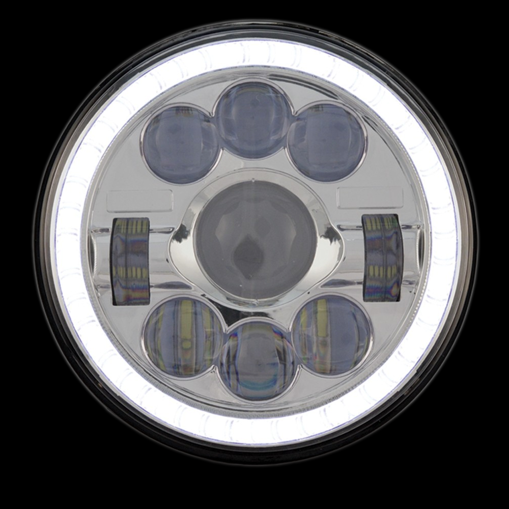 7" Round LED Headlight (1320 Lumens)