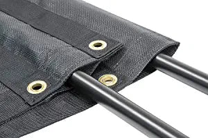 7' x 20' Mega Mesh Tarp with pocket on one ned and grommets and spline on other end.