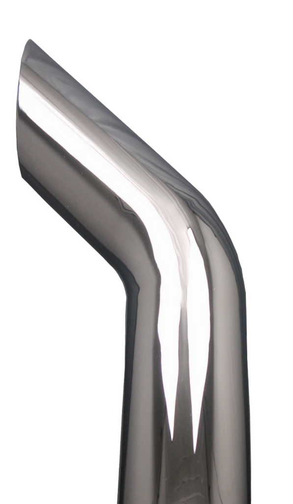 8" Bullhorn Cut Stack Chrome OD. 60"