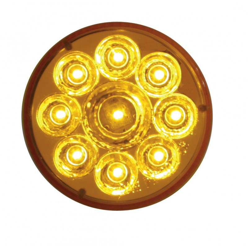 9 Led 2 1/2 Reflector Clearance/marker Light - Amber Led/amber Lens
9 - Lens - Lighting & Accessories
