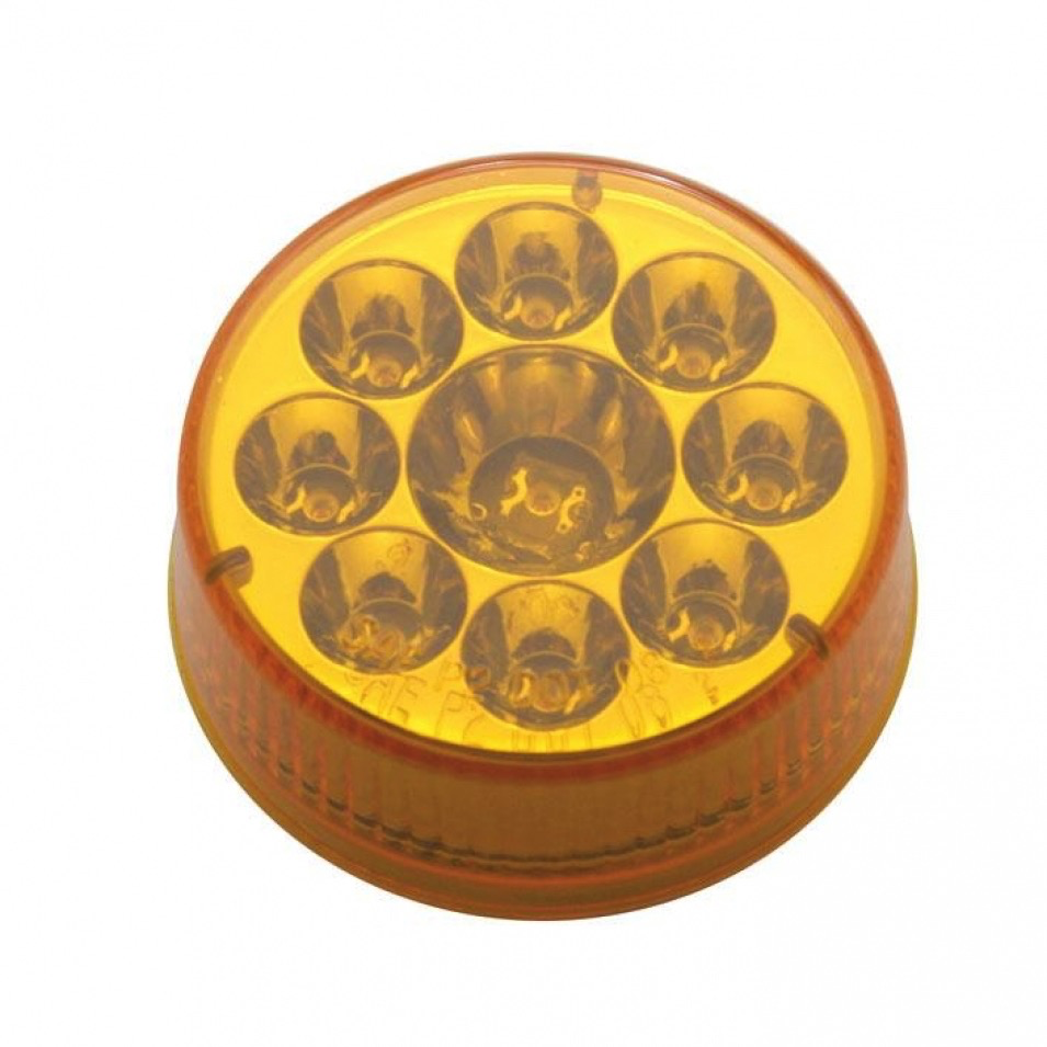 9 Led 2 1/2 Reflector Clearance/marker Light - Amber Led/amber Lens
9 - Lens - Lighting & Accessories