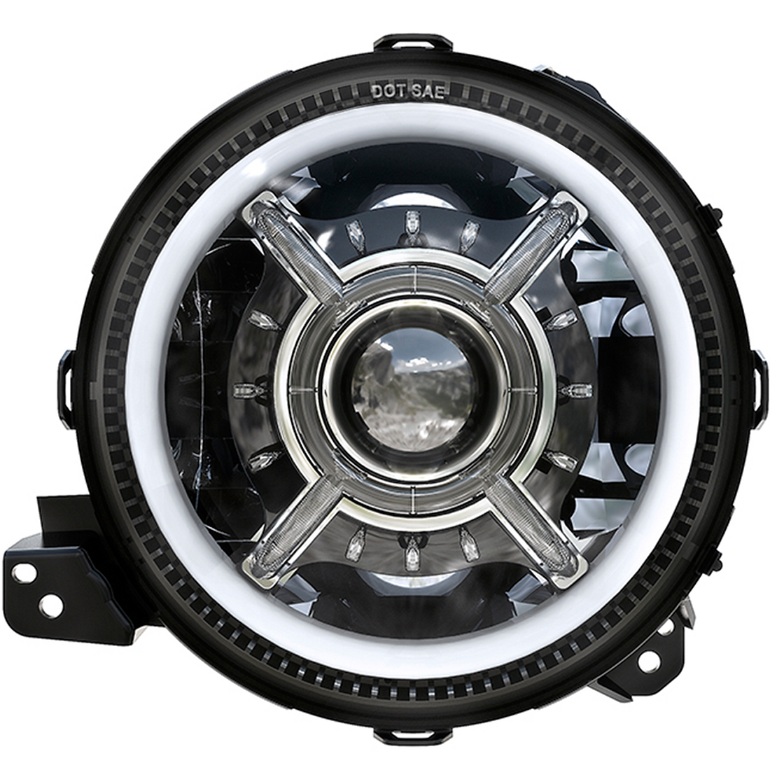 9" LED HEADLIGHT JL SERIES/ BLACK (PAIR)