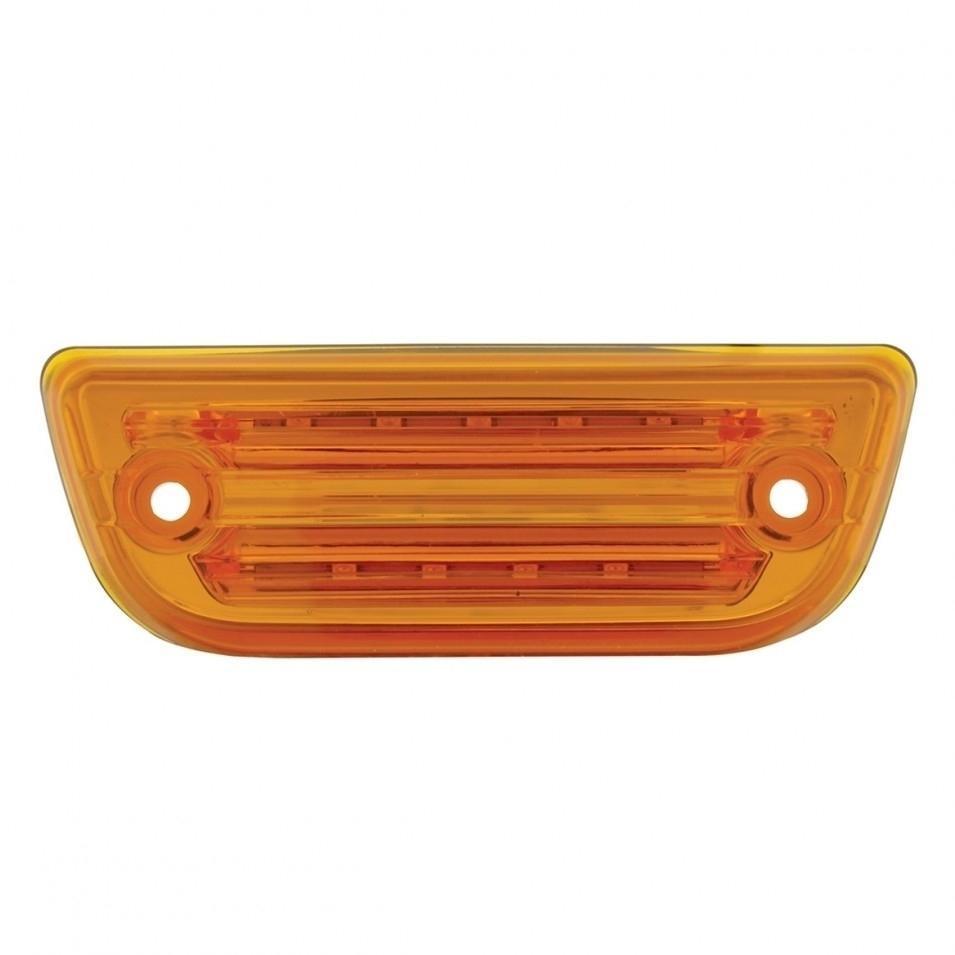 9 LED Peterbilt 579 & Kenworth T680 T770 T880 Rectangular Cab Light - Amber LED / Amber Lens Lighting & Accessories