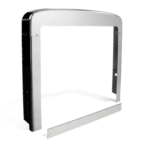 Grille Surround Chrome, Peterbilt 379 Long Extended Hood Grille Trim - (NO SCREW)