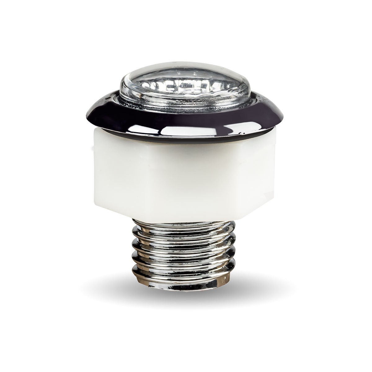 Amber 3/4" Round Twist On LED Marker with Reflector