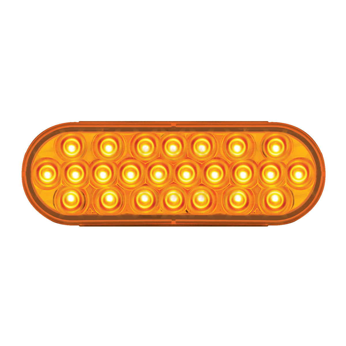 Amber/ Amber Oval Pearl LED Sealed Lights