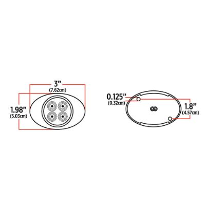 Amber Marker to Purple Auxiliary Generation 2 LED Light – 4 Diodes