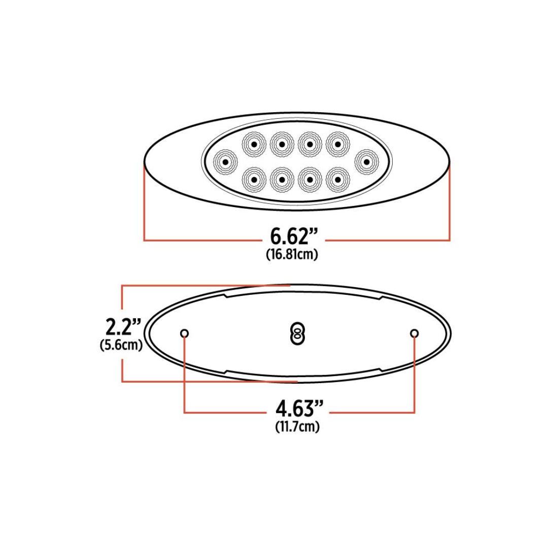 Amber Marker to Purple Auxiliary Generation 4 LED Light – 10 Diodes