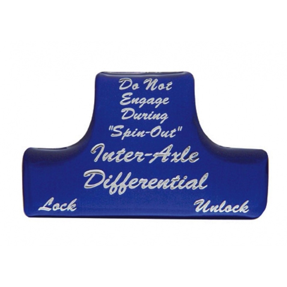 Axle Differential Switch Guard Sticker Only - Blue Cab Interior
