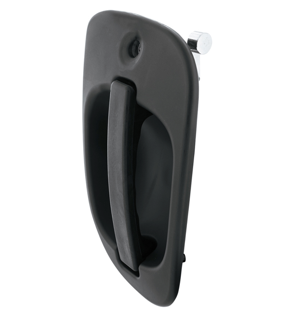 BLACK EXTERIOR DOOR HANDLE FOR 2008-2017 FREIGHTLINER CASCADIA - PASSENGER