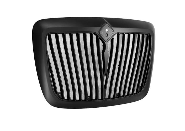 BLACK GRILLE WITH BUG SCREEN FOR 2006-2017 INTERNATIONAL PROSTAR