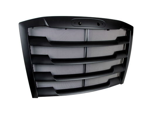 BLACK GRILLE WITH BUG SCREEN FOR 2018-2024 FREIGHTLINER CASCADIA