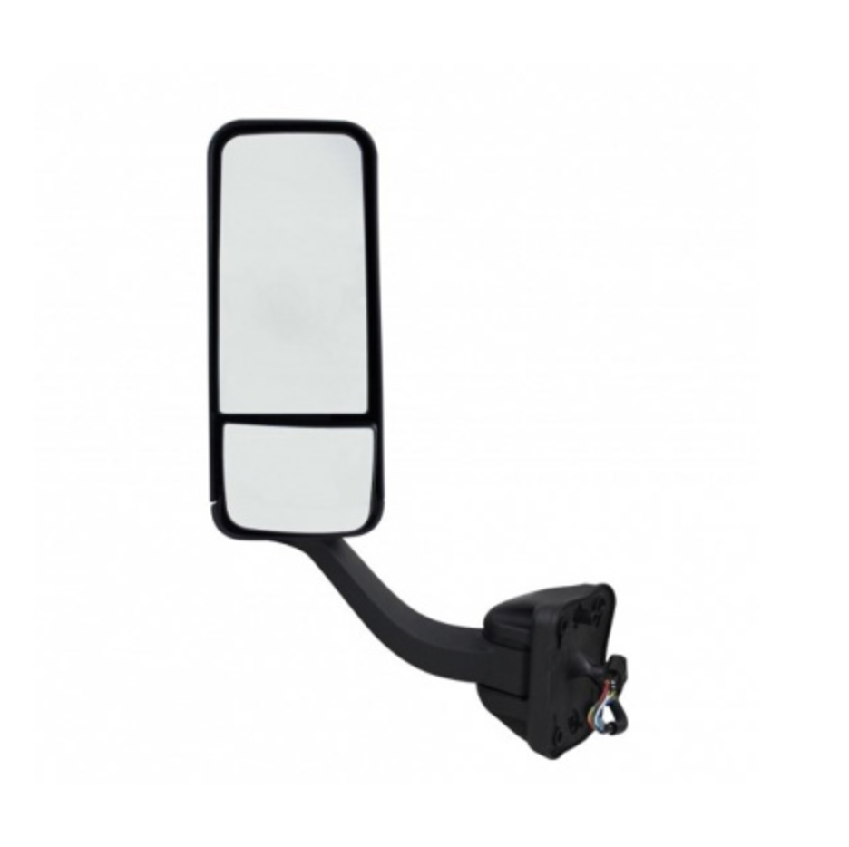 BLACK MIRROR ASSEMBLY WITH HEATED MIRROR FOR 2008-2017 FREIGHTLINER CASCADIA - DRIVER