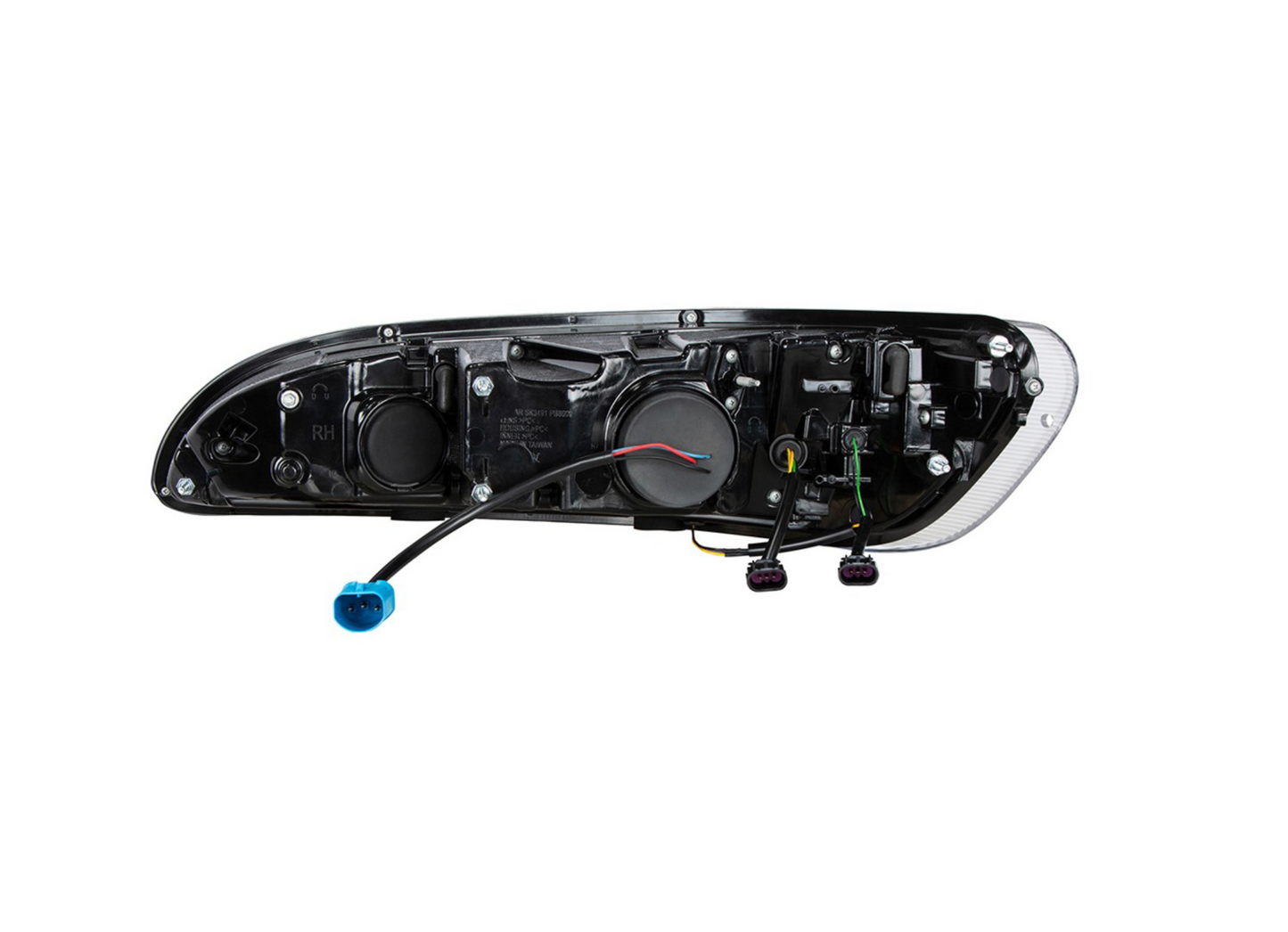 BLACK PROJECTION HEADLIGHT WITH LED SEQUENTIAL TURN & DRL FOR 2005-2015 PETERBILT 386 /335 (2005 - 2010) - PASSENGER